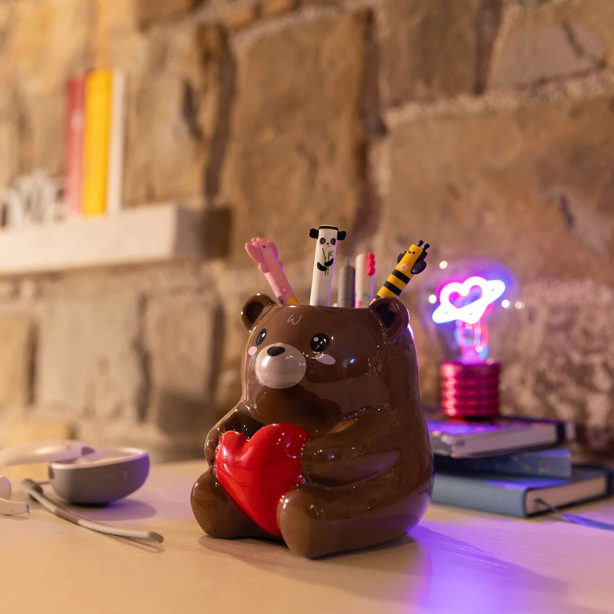 Ceramic Pen Holder - Teddy Bear - Legami