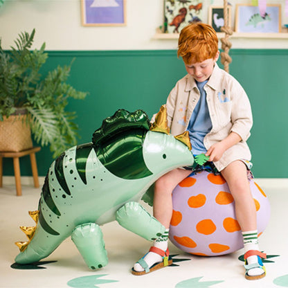 Triceratops Standing Inflated Foil Balloon