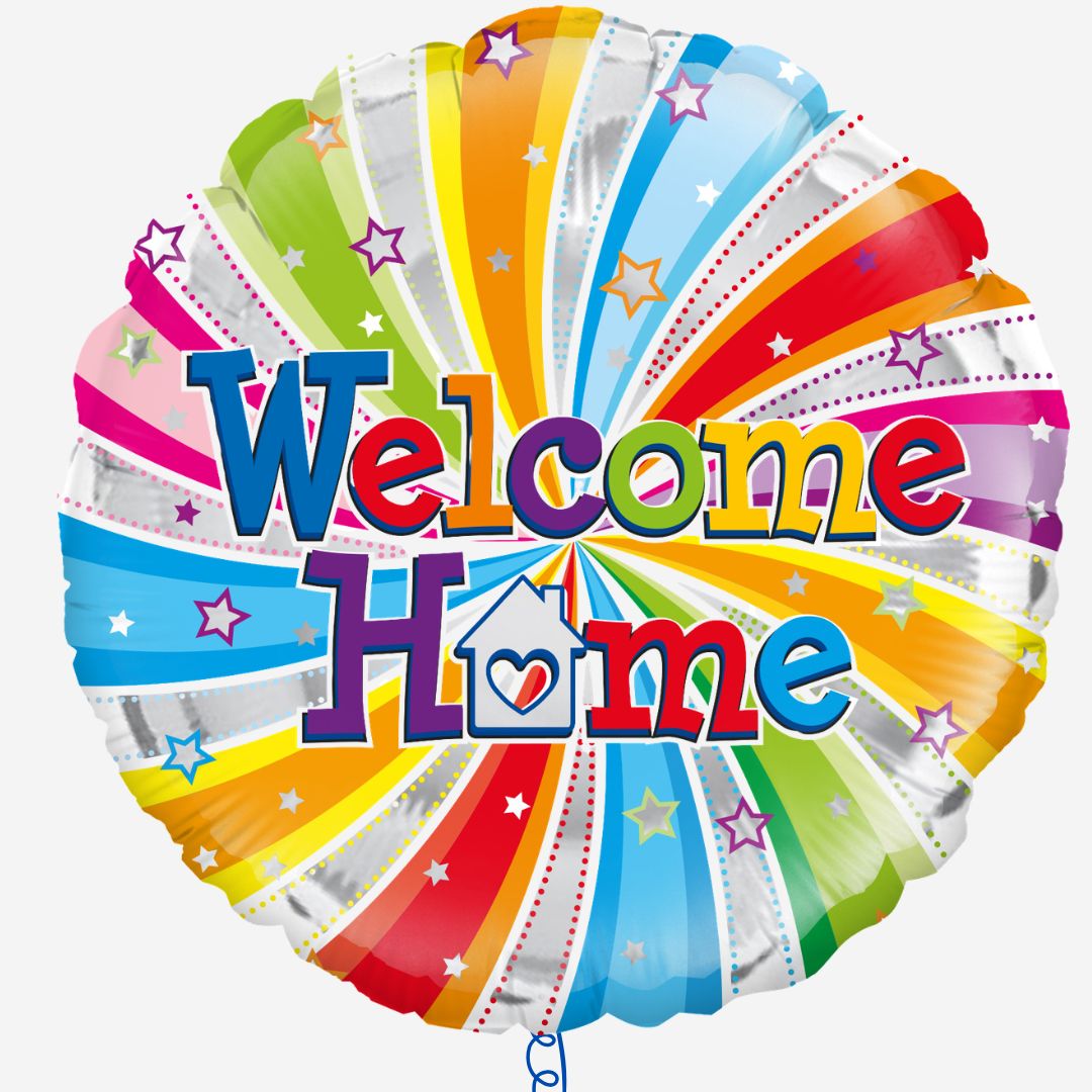 Welcome Home Inflated Foil Balloon