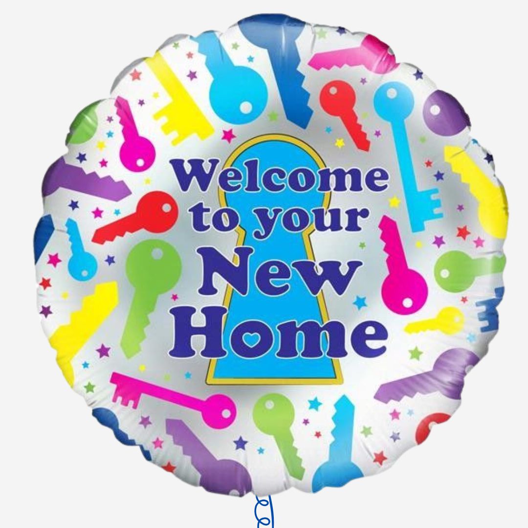 Welcome to Your New Home Inflated Foil Balloon