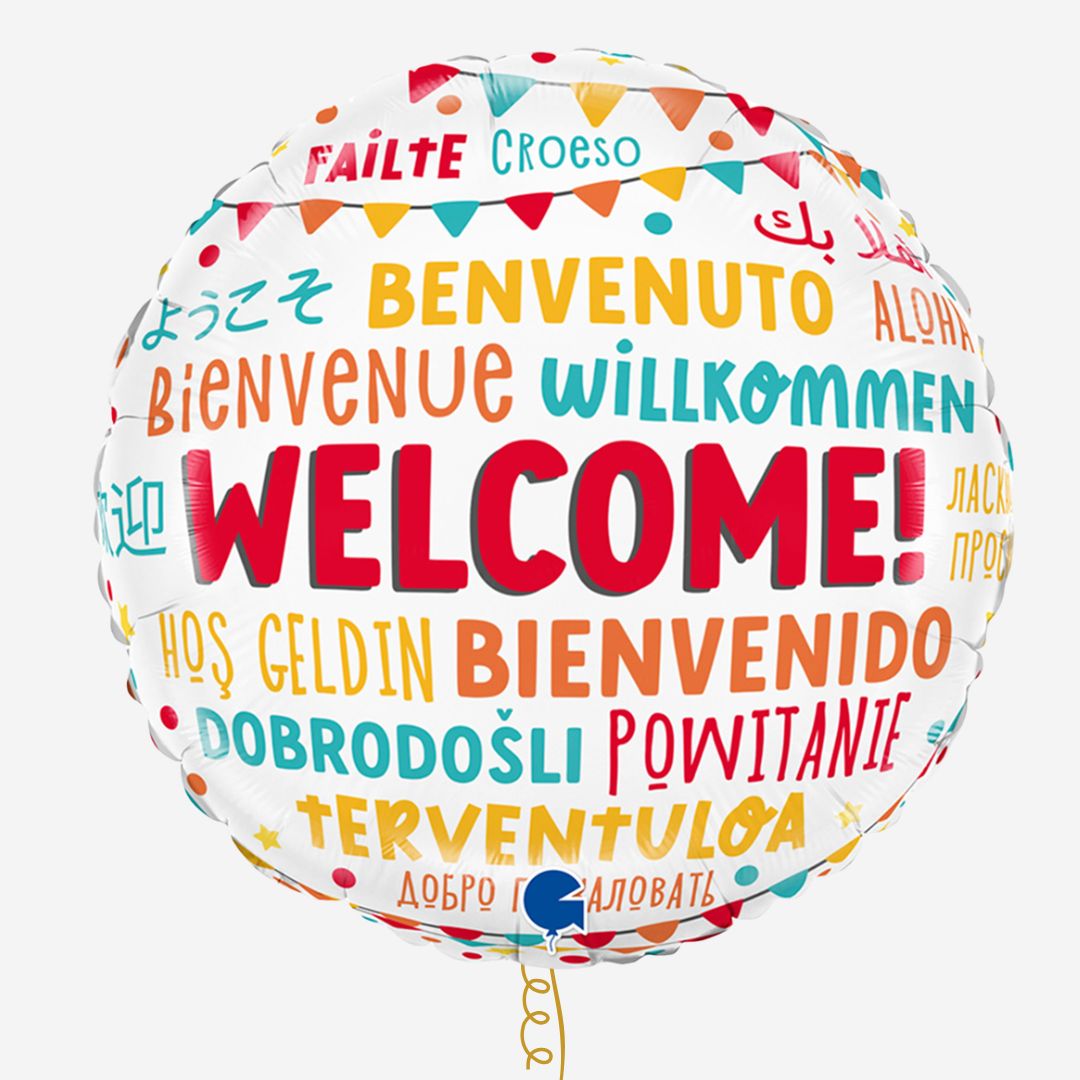 Multicolour Welcome Foil Balloon