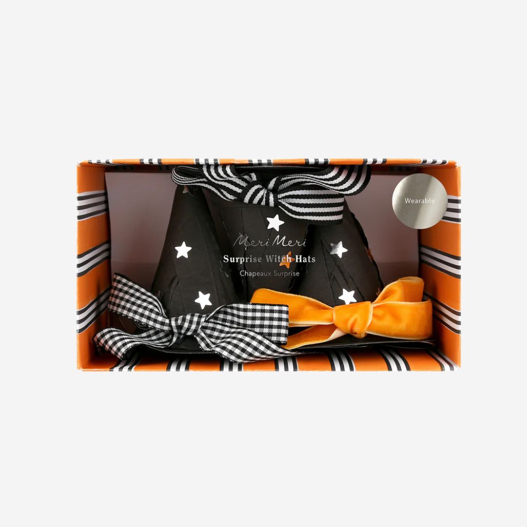Surprise Witch Hats With Bows by Meri Meri