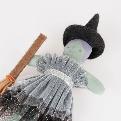 Pumpkin Witch Mini Doll by Meri Meri