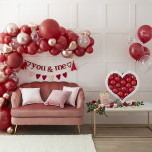 Pink and Red Biodegradable Heart Confetti