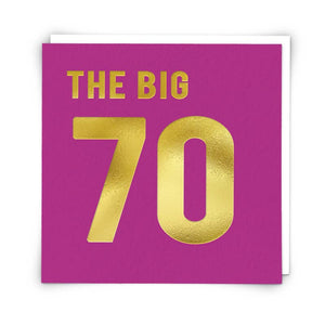 Big Seventy Greetings Card