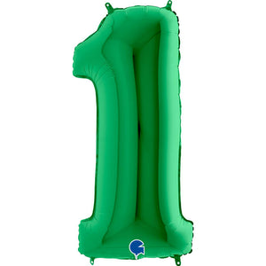 Green Foil Number Balloons 40"