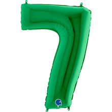 Green Inflated Foil Number Balloons