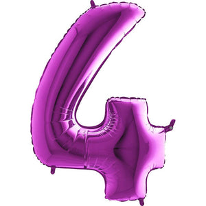 Purple Foil Number Balloons 40"