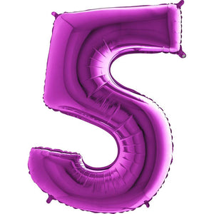 Purple Foil Number Balloons 40"