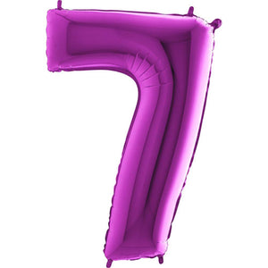 Purple Foil Number Balloons 40"