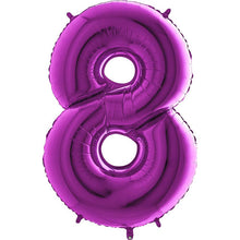 Purple Foil Number Balloons 40"