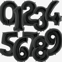 Black Foil Number Balloons