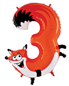 Zooloon Animal Number Balloons 40"