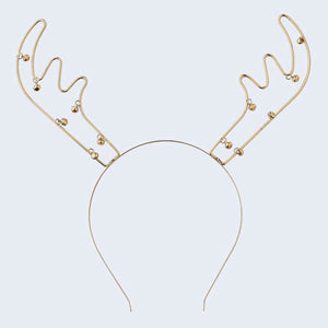 Reindeer Antlers Metal Christmas Party Headband