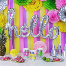 Hello Holographic Foil Balloon