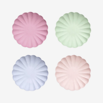 Small Multicolour Compostable Plates by Meri Meri