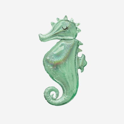 Mermaid Wishes Seahorse Inflated Foil Balloon