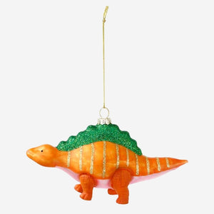 Dinosaur Glass Tree Decoration