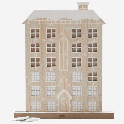 Wooden Reuseable Advent Calendar House