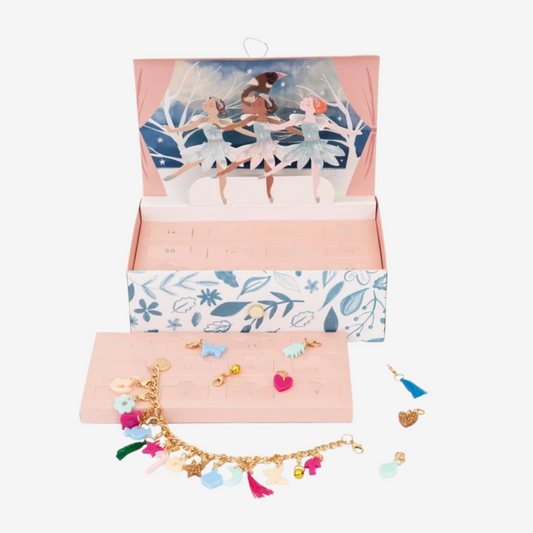 Winter Ballerina Charm Bracelet Advent Calendar Suitcase by Meri Meri