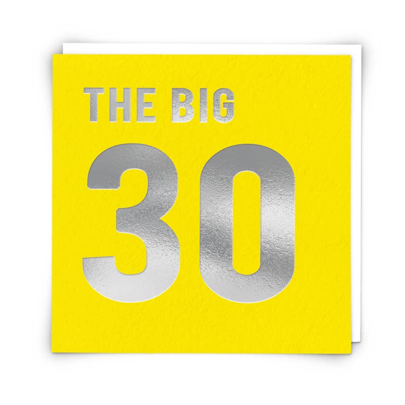 Big 30 Greetings Card