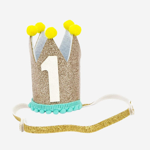 1st Birthday Gold Crown