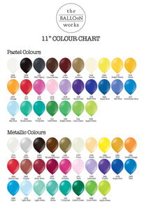 Bouquet of 9 Balloons - Pick your colour