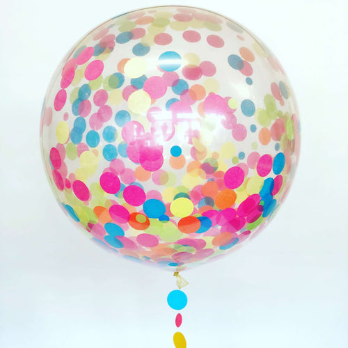 Confetti Giant 3ft Latex Balloon