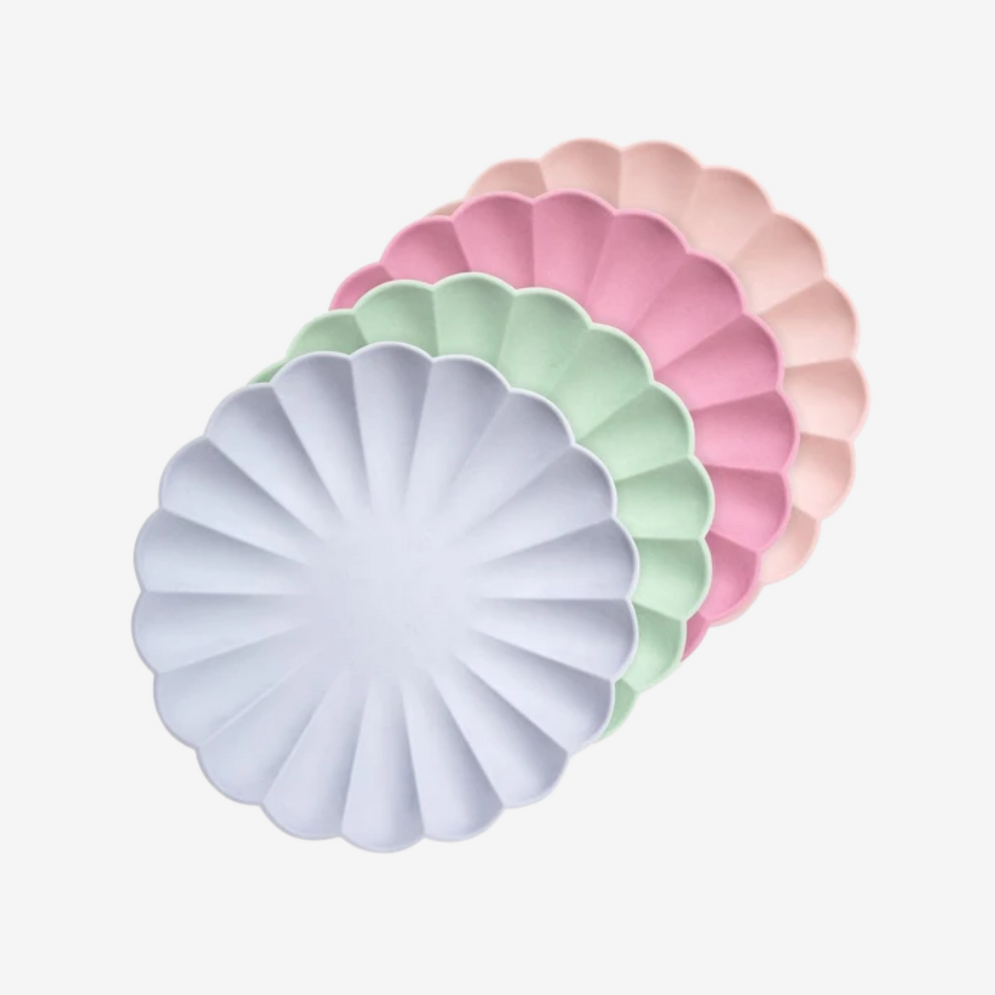 Small Multicolour Compostable Plates by Meri Meri