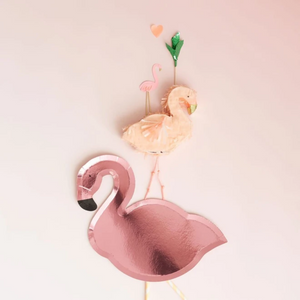 Pink Flamingo Plates