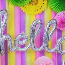 Hello Holographic Foil Balloon
