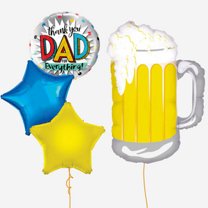 Thank you Dad Beer Balloon Bouquet