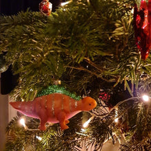 Dinosaur Glass Tree Decoration