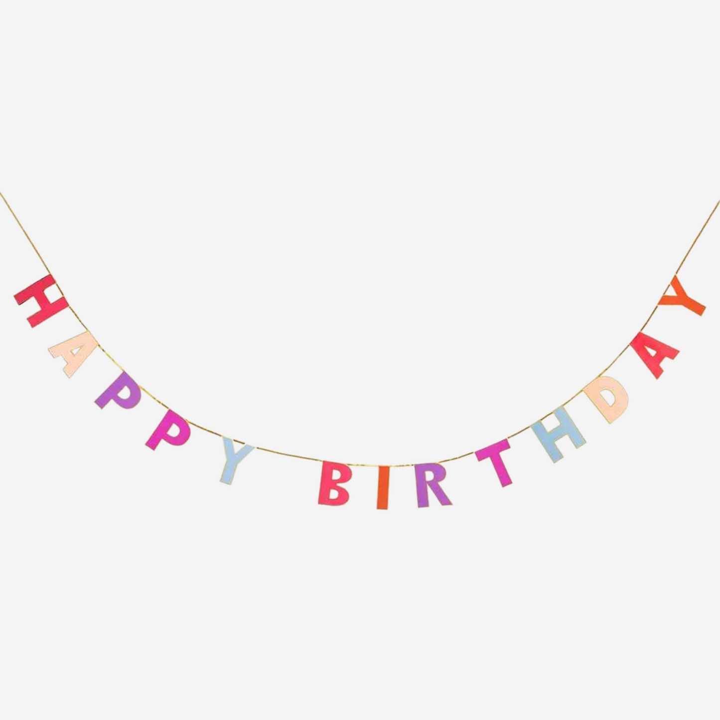 Rose Happy Birthday Banner Garland