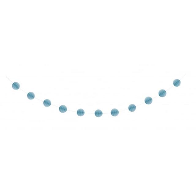 Light Blue Honeycomb Ball Garland