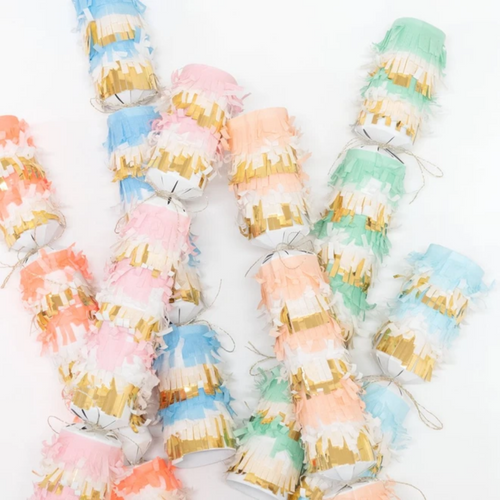 Pastel Fringe Medium Crackers