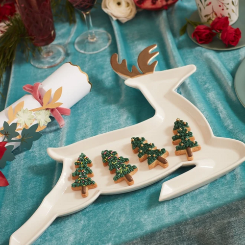 Porcelain Reindeer Plates