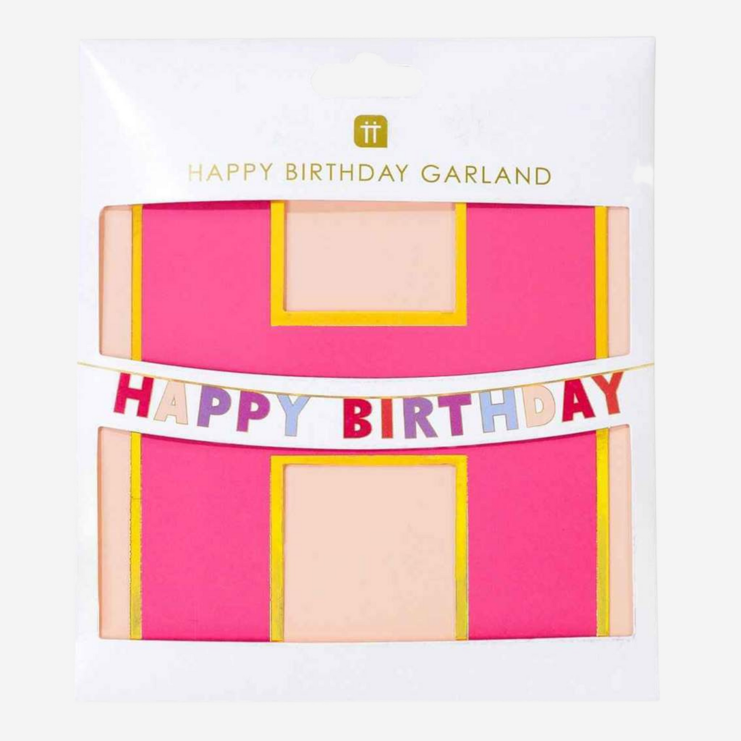 Rose Happy Birthday Banner Garland