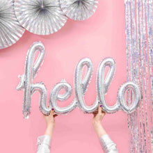 Hello Holographic Foil Balloon