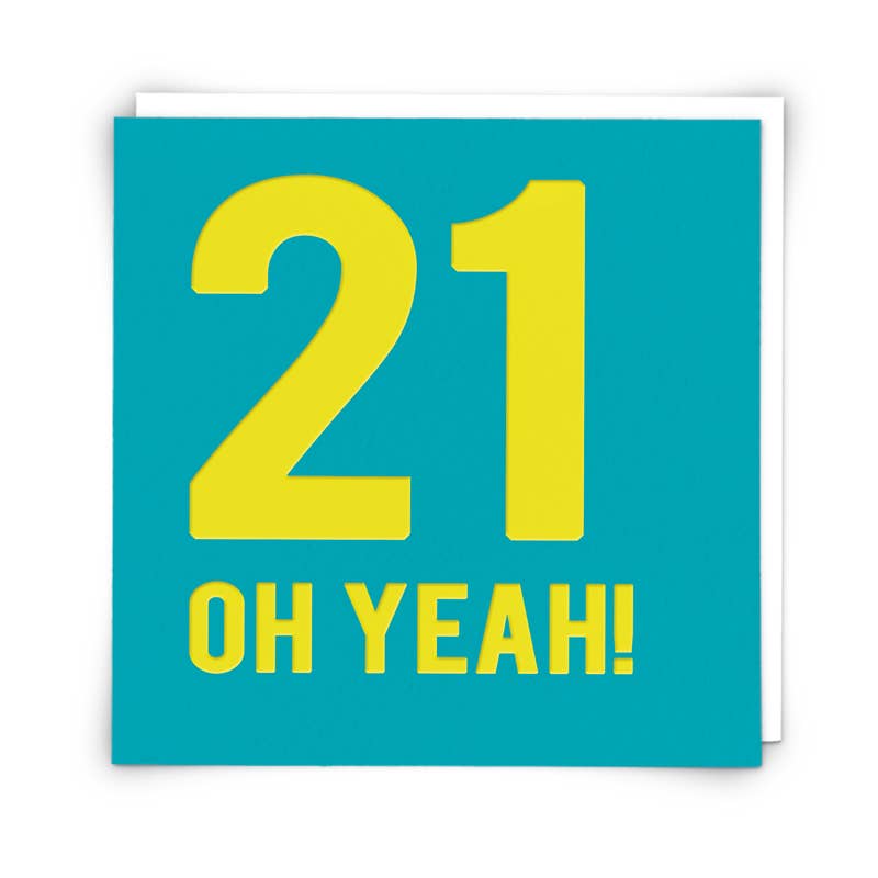 Twenty one yeah Greetings Card