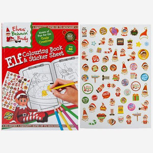 Elf Colouring Book & Sticker Sheet