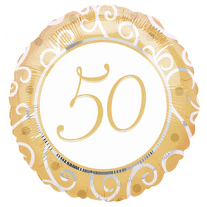 50th Anniversary 18" Foil Balloon