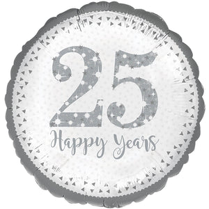 25th Happy Years 18" Foil Balloon