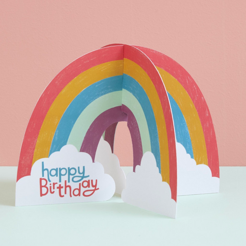 Happy Birthday Card - Rainbow