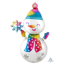 Large Snowman 139cm Foil Balloon