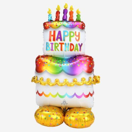 Birthday Cake AirLoonz Inflated Foil Balloon