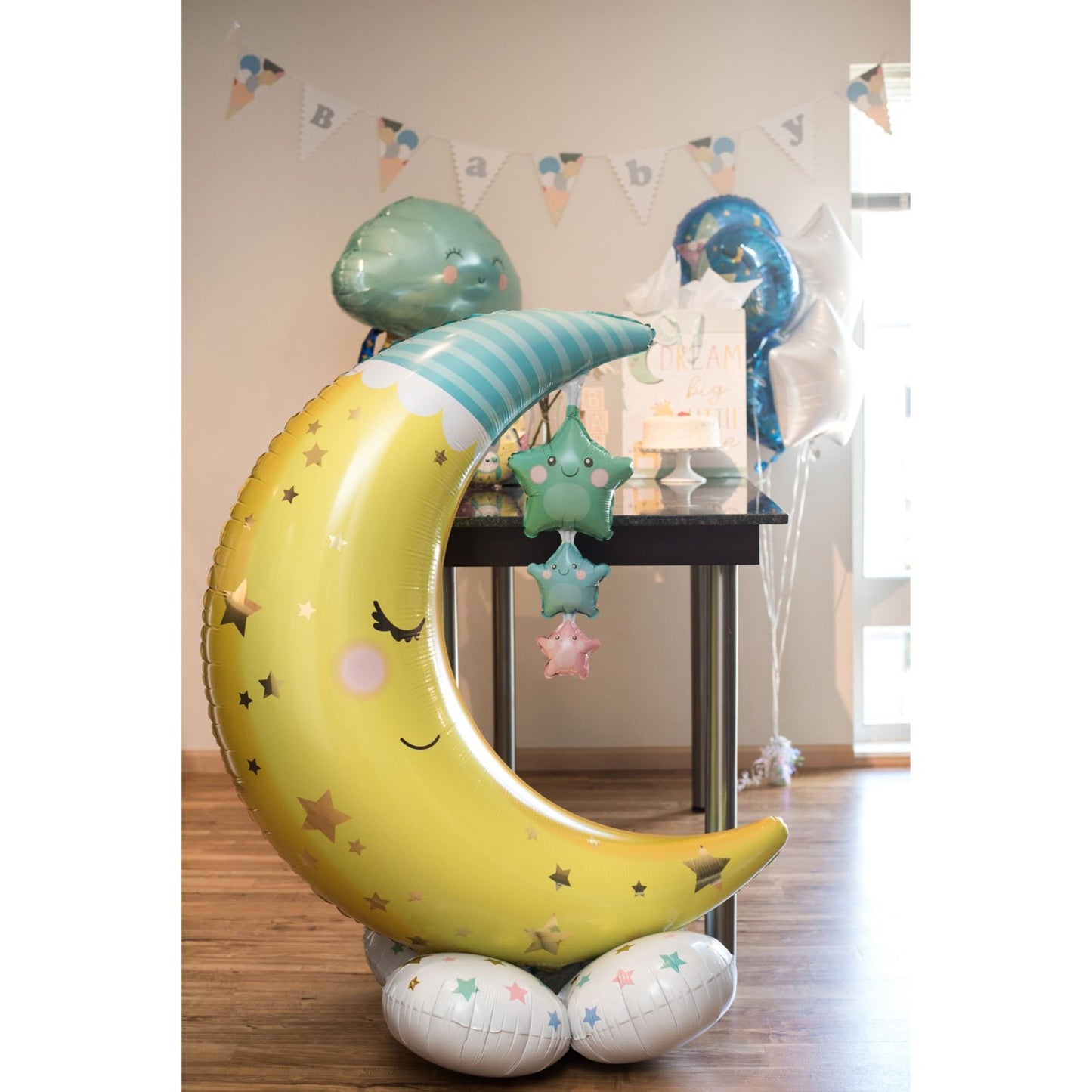 Moon & Stars AirLoonz Inflated Foil Balloon