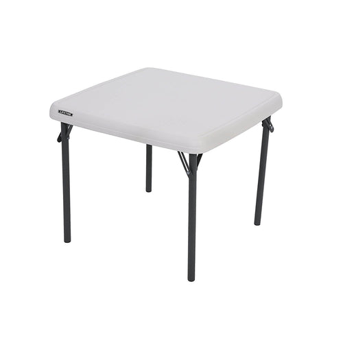 Children's White Square Little Table - 61cm