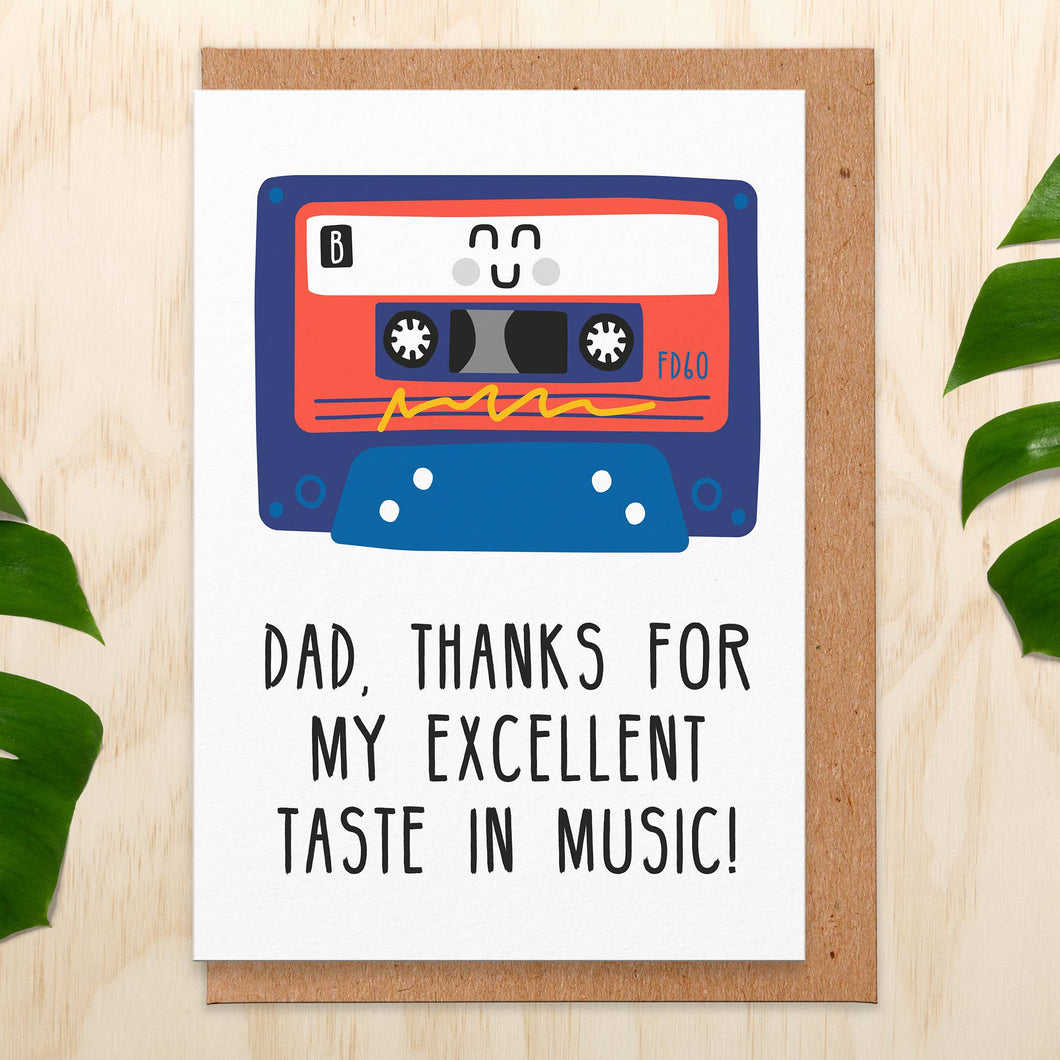 Taste In Music Father's Day Card