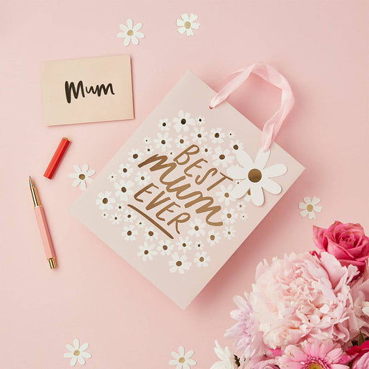 Best Mum Ever Daisy Gift Bag 1 Pack